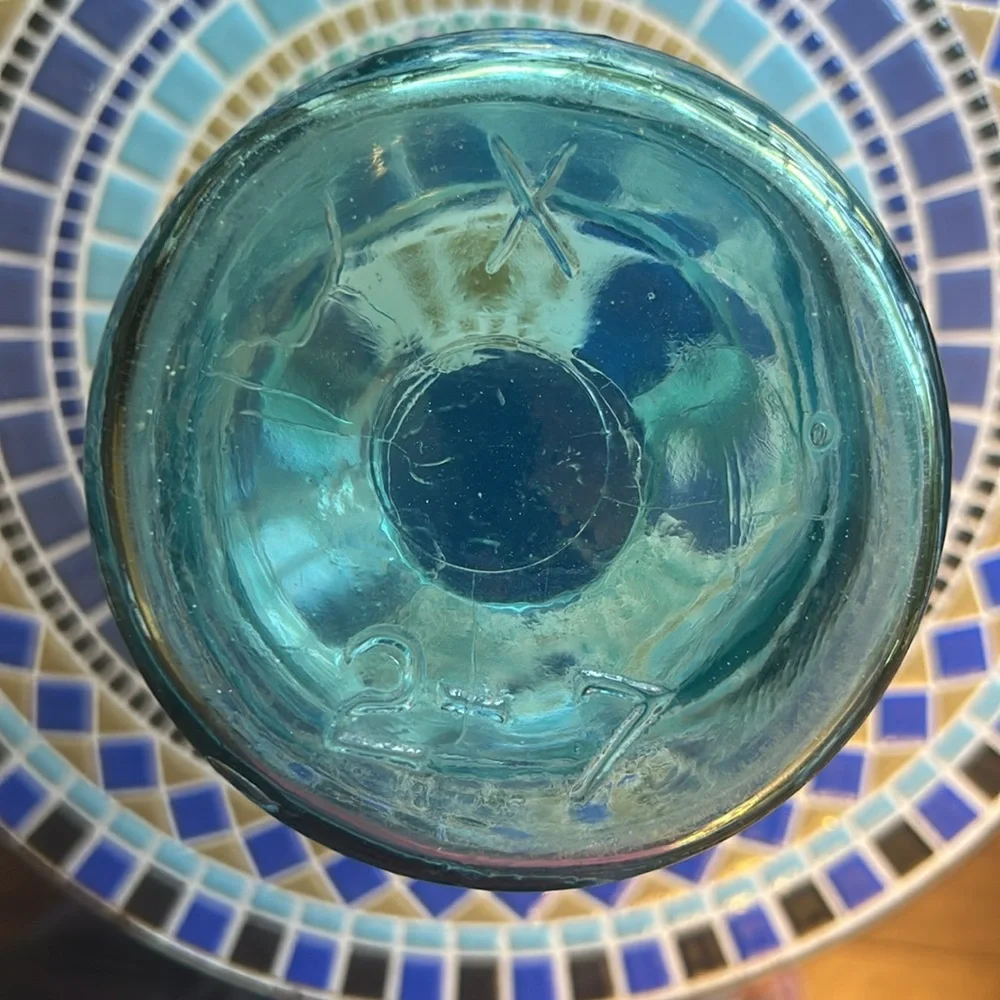 Mason blue Vintage BALL MASON